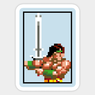 Retro Barbarian Sticker